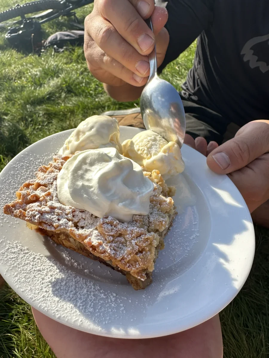 A plate of food during the Poland trip