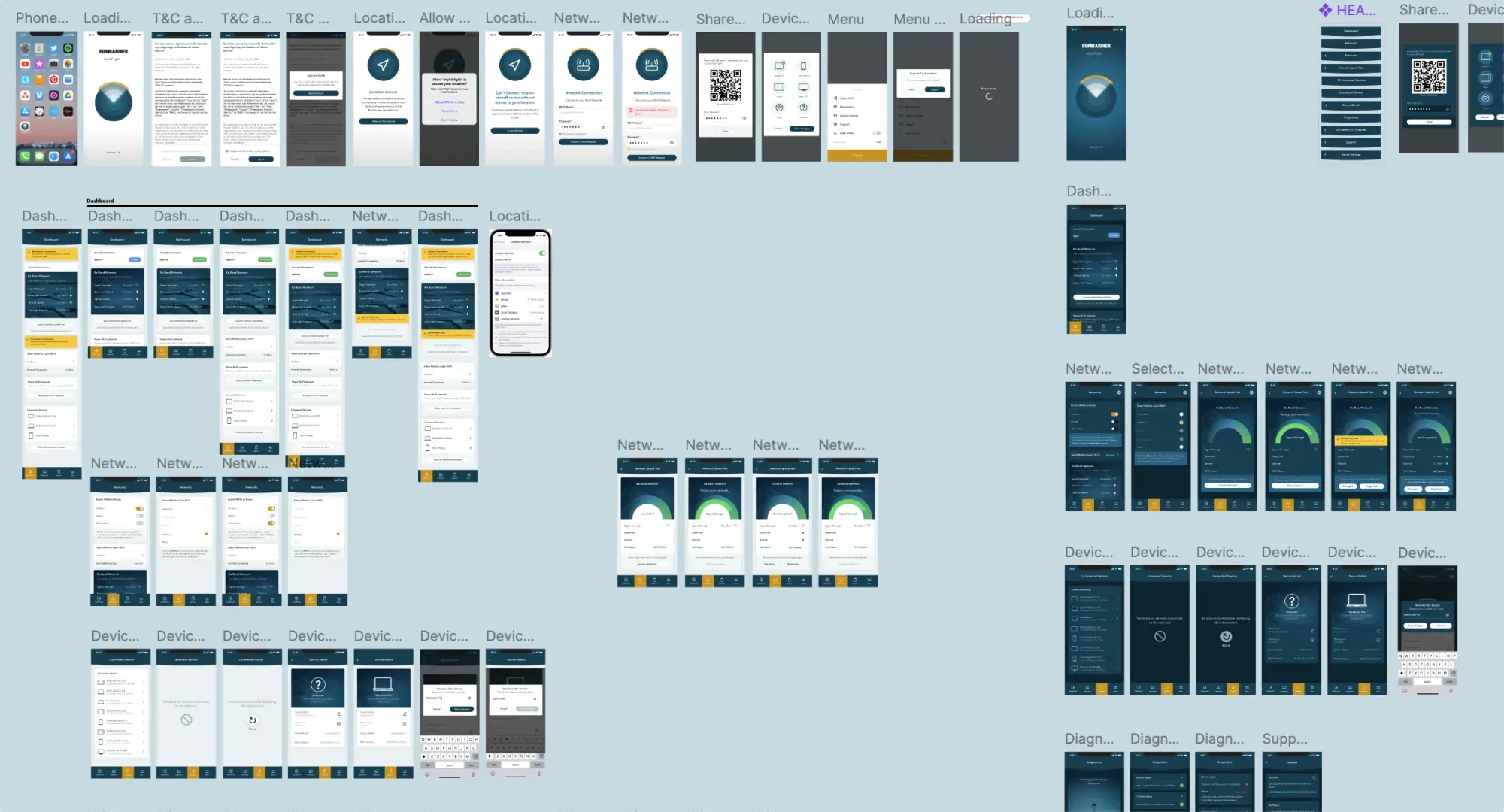 MyInFlight interface exploration